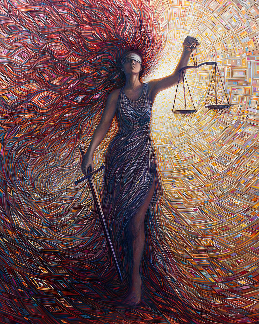 Godin van Gerechtigheid Diamond Painting
