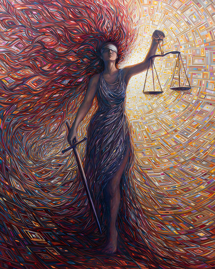 Godin van Gerechtigheid Diamond Painting