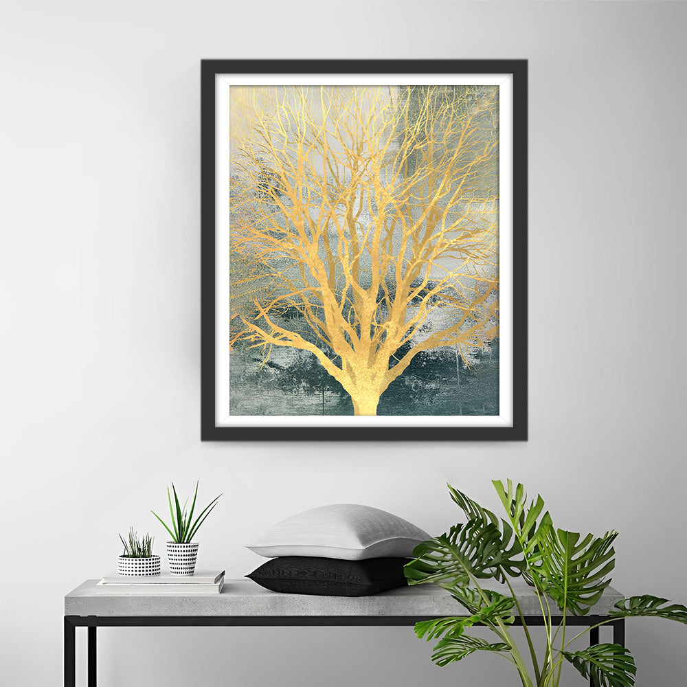 Gouden Boom Diamond Painting