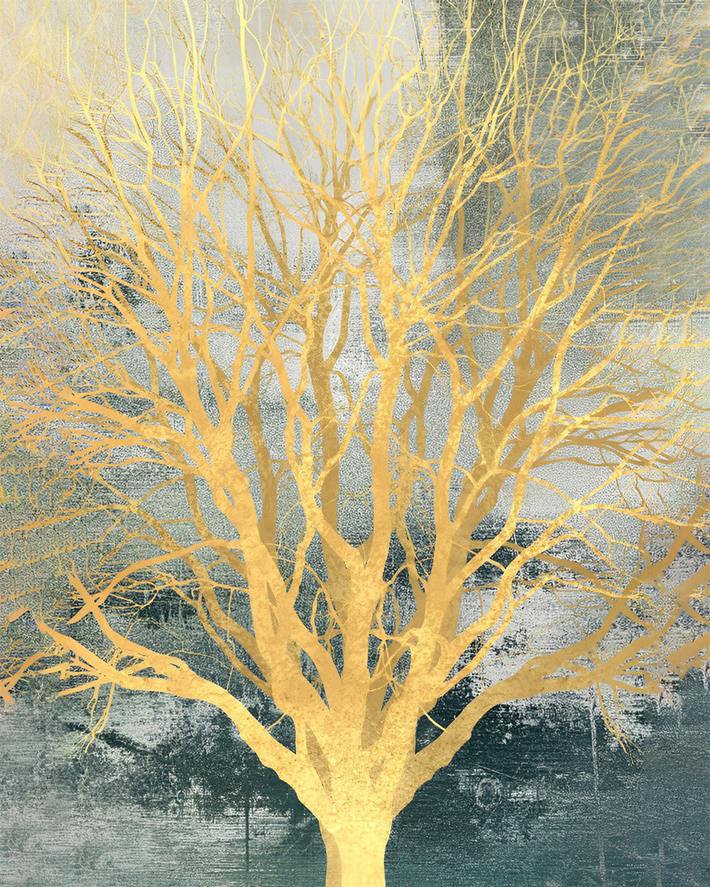 Gouden Boom Diamond Painting