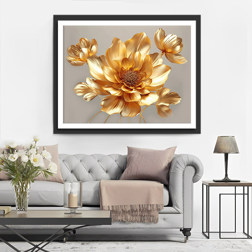 Gouden Lotus Diamond Painting