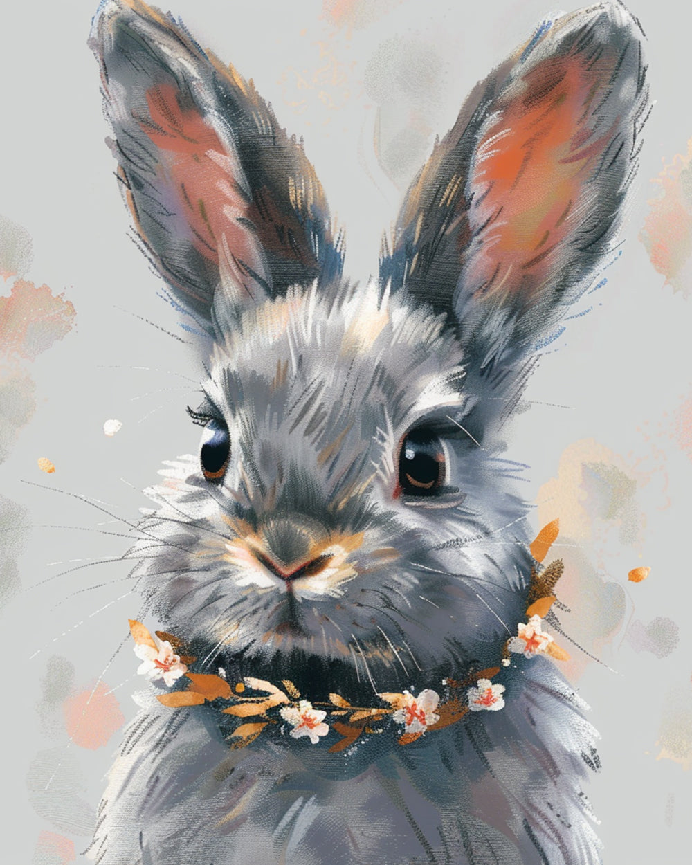 Grijs Konijn Diamond Painting