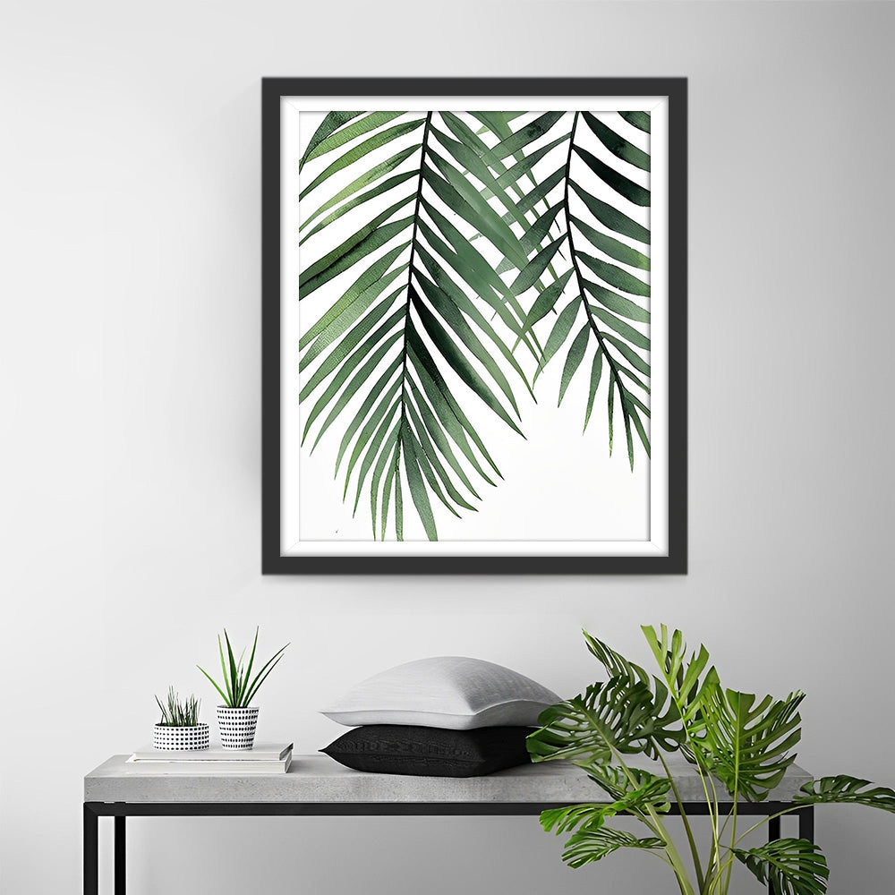 Groene Bladeren Diamond Painting