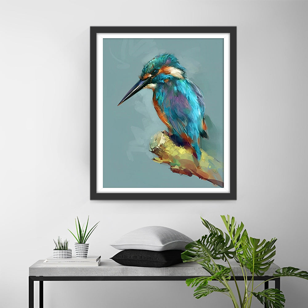 Groene Kolibrie Diamond Painting