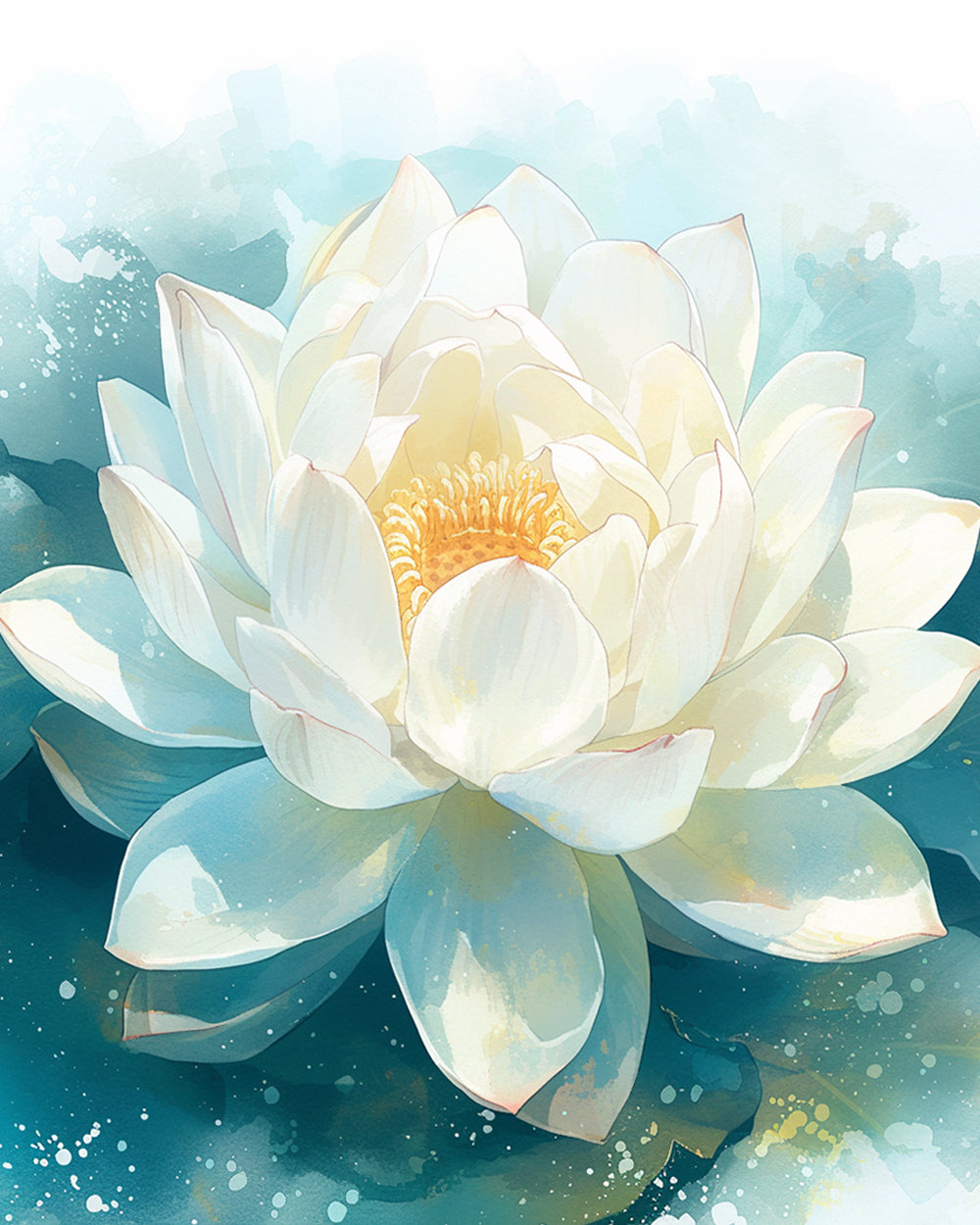 Heilige Lotusbloem Diamond Painting