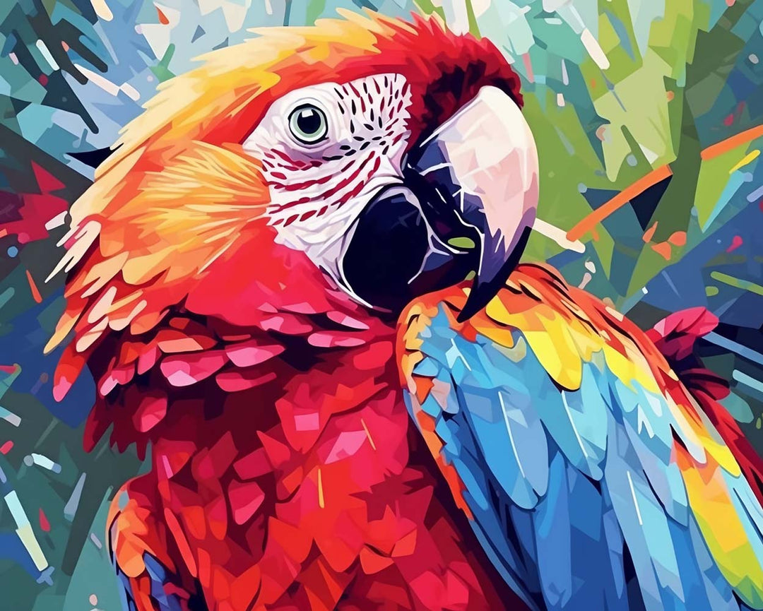Helder Papegaai Diamond Painting