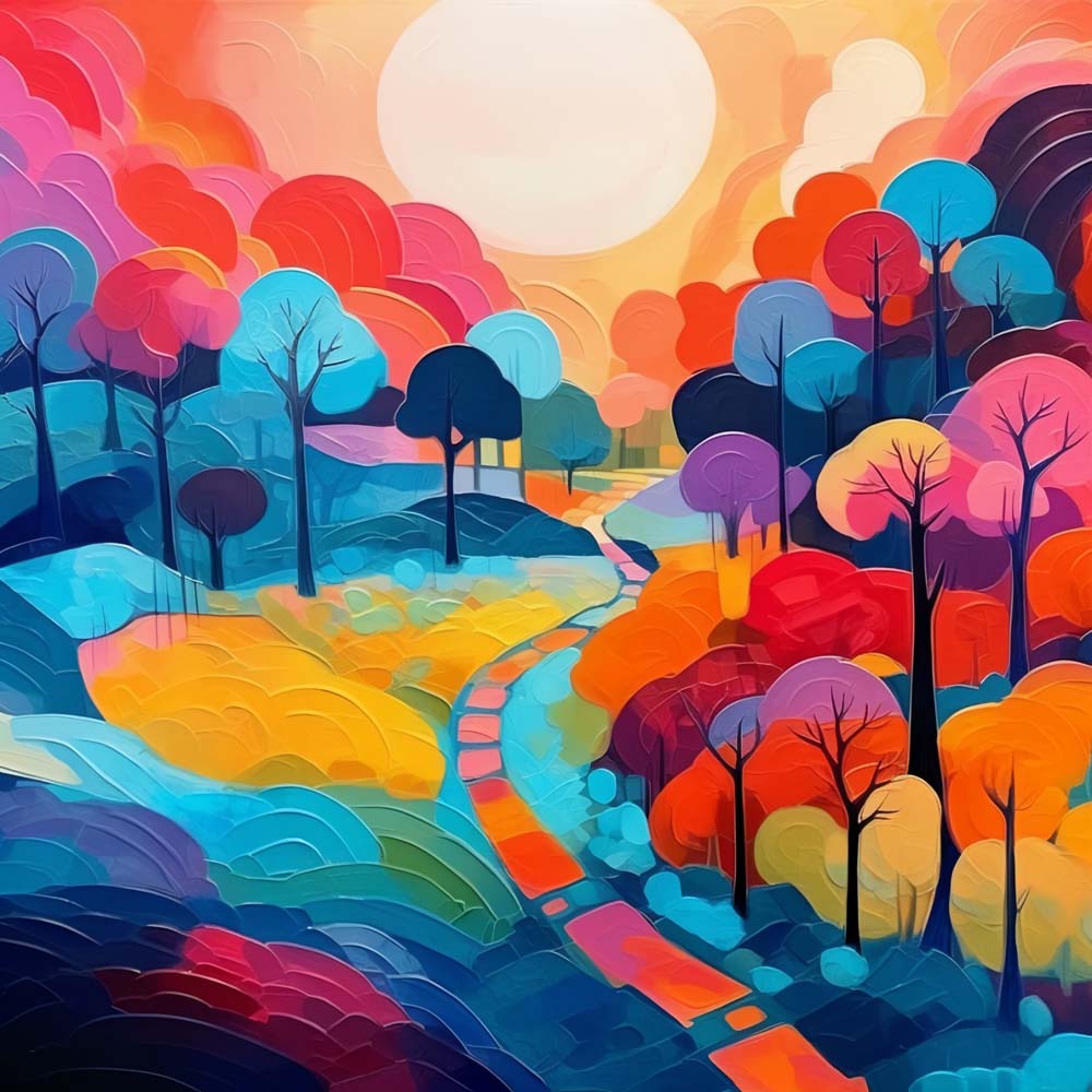 Herfst Cartoonvelden Diamond Painting