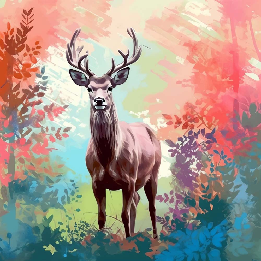 Hert in Mangrove Diamond Painting