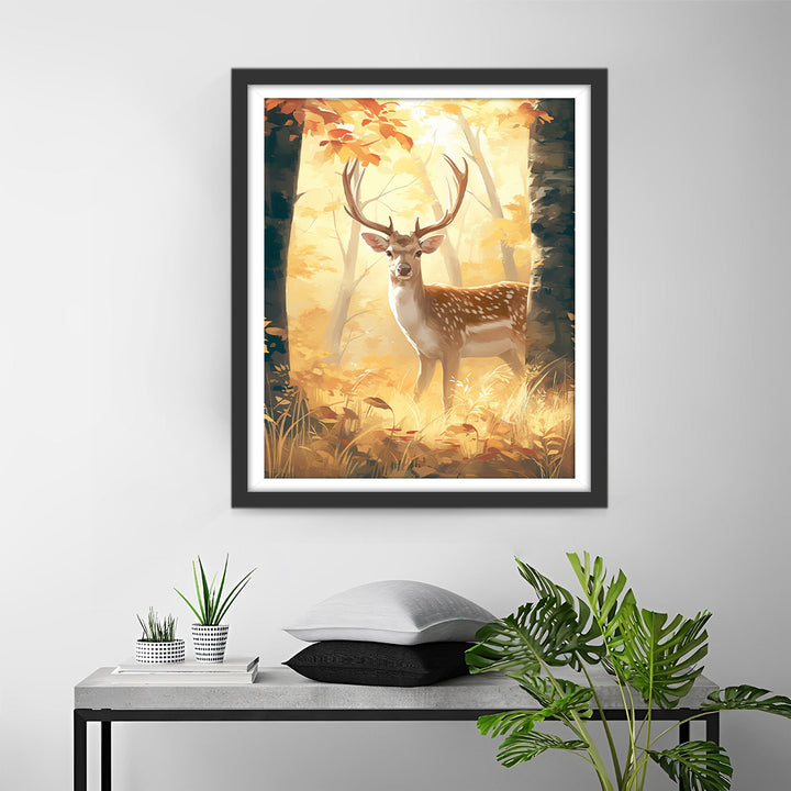 Herten in het Bos Diamond Painting