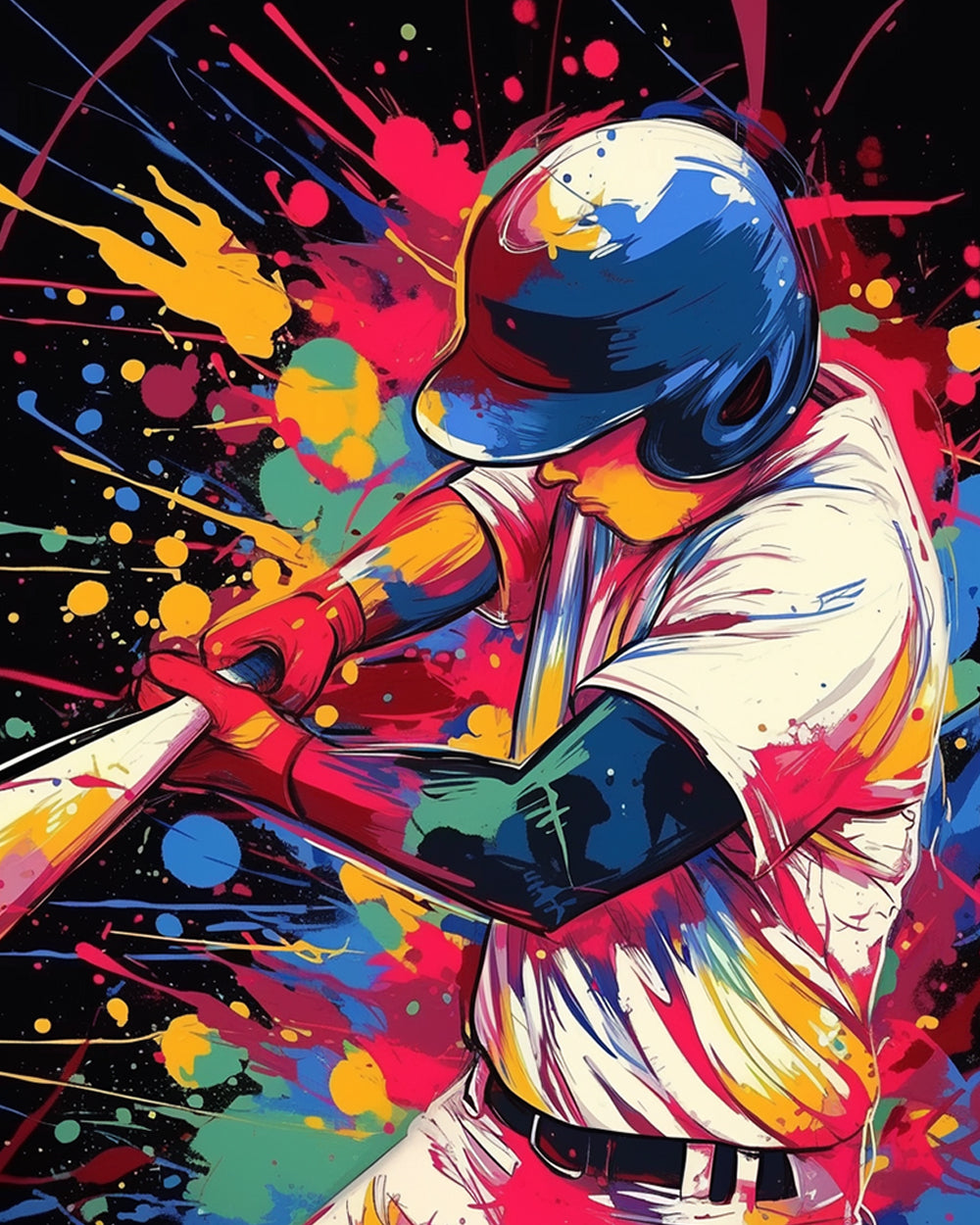 Honkbalspeler Diamond Painting