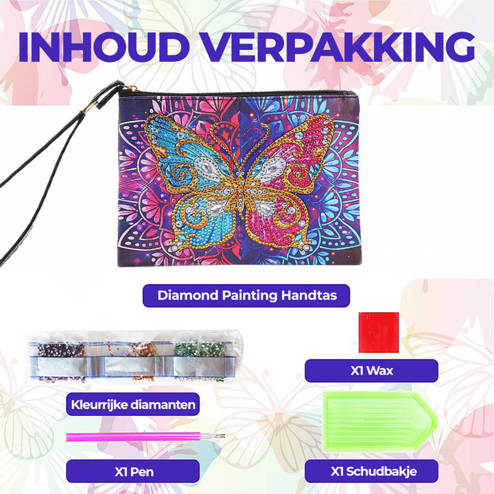 IJs en Vuur Vlinder Diamond Painting Polstas