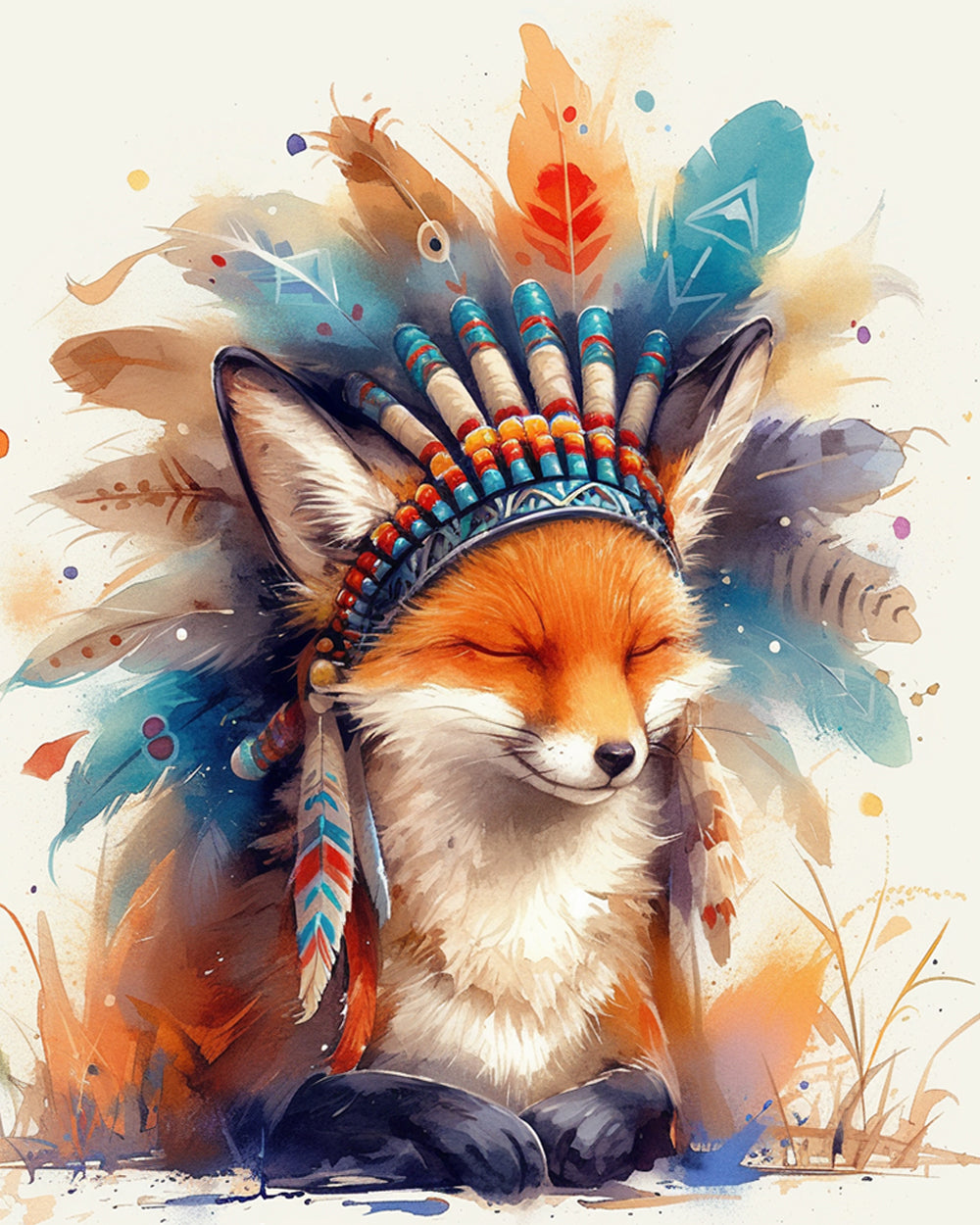 Indiase Vos Diamond Painting