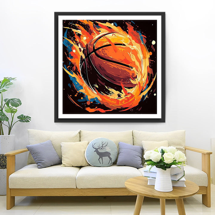 Intens Basketbal Diamond Painting
