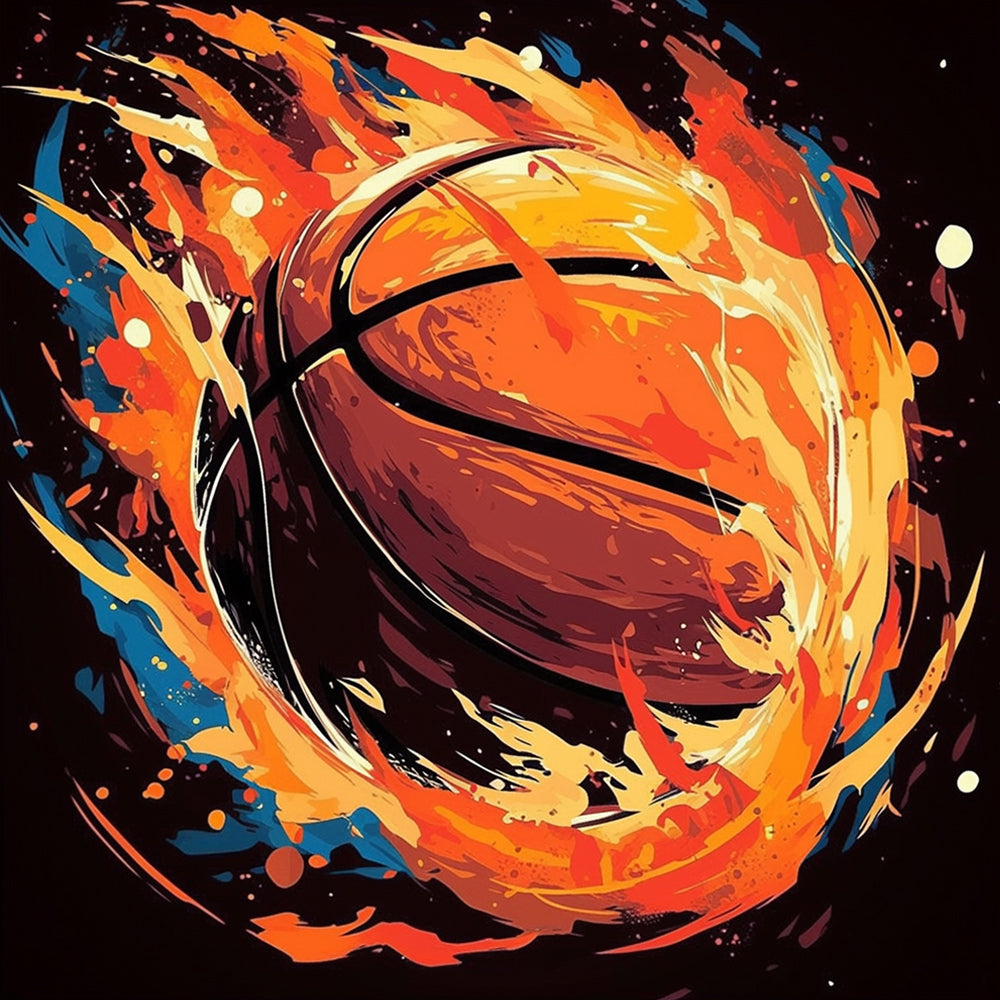 Intens Basketbal Diamond Painting