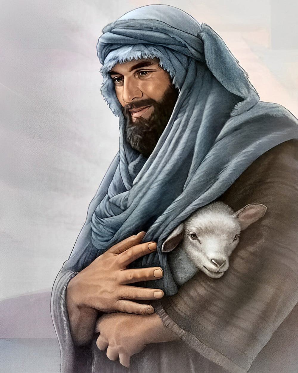 Jezus met Lam Diamond Painting