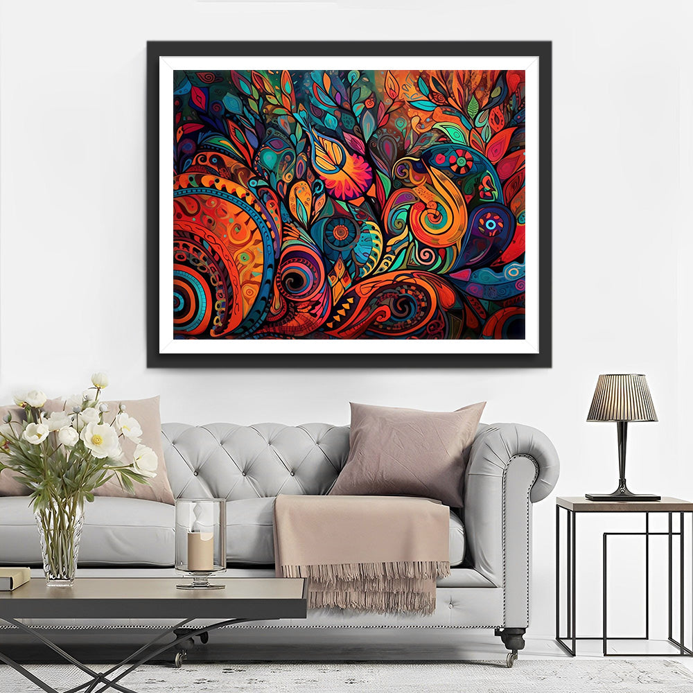Kleurrijk Abstract Patroon Diamond Painting