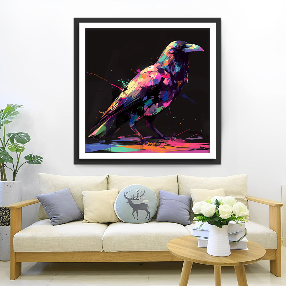 Kleurrijke Kleuren en Vogel Diamond Painting