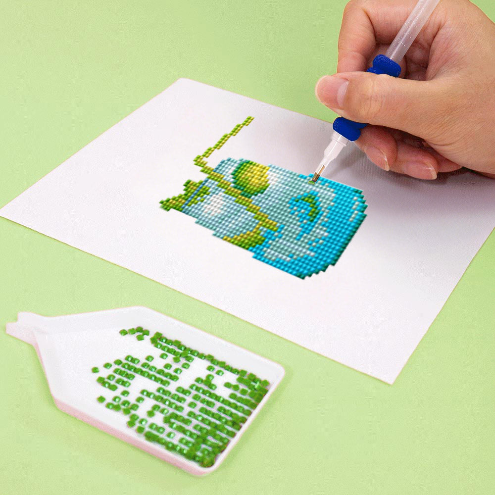 Kleurrijke Zomercocktails 12 Stuks – Mini Diamond Painting Set