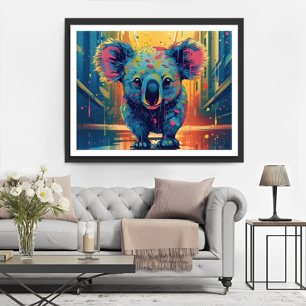 Koala in de Stad Diamond Painting