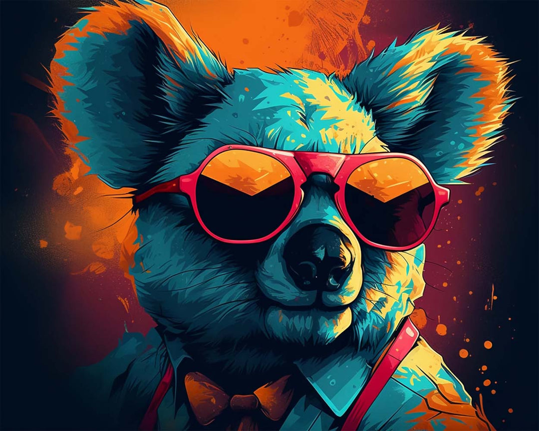 Koala met Zonnebril Diamond Painting