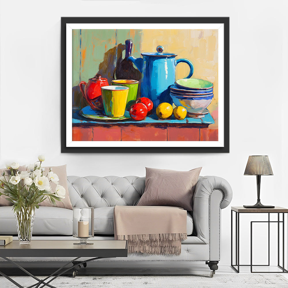 Kommen, Theepotten en Kopjes Diamond Painting