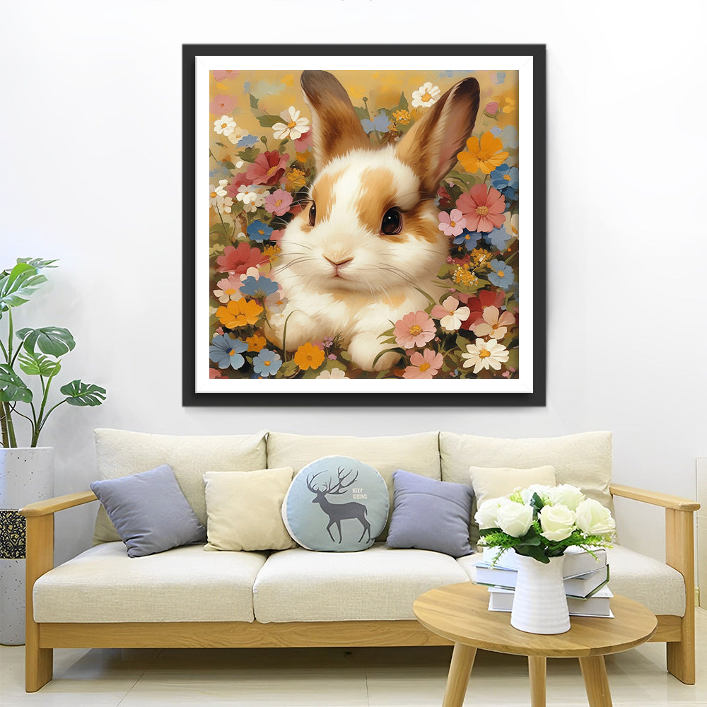 Konijn in de Rimboe Diamond Painting