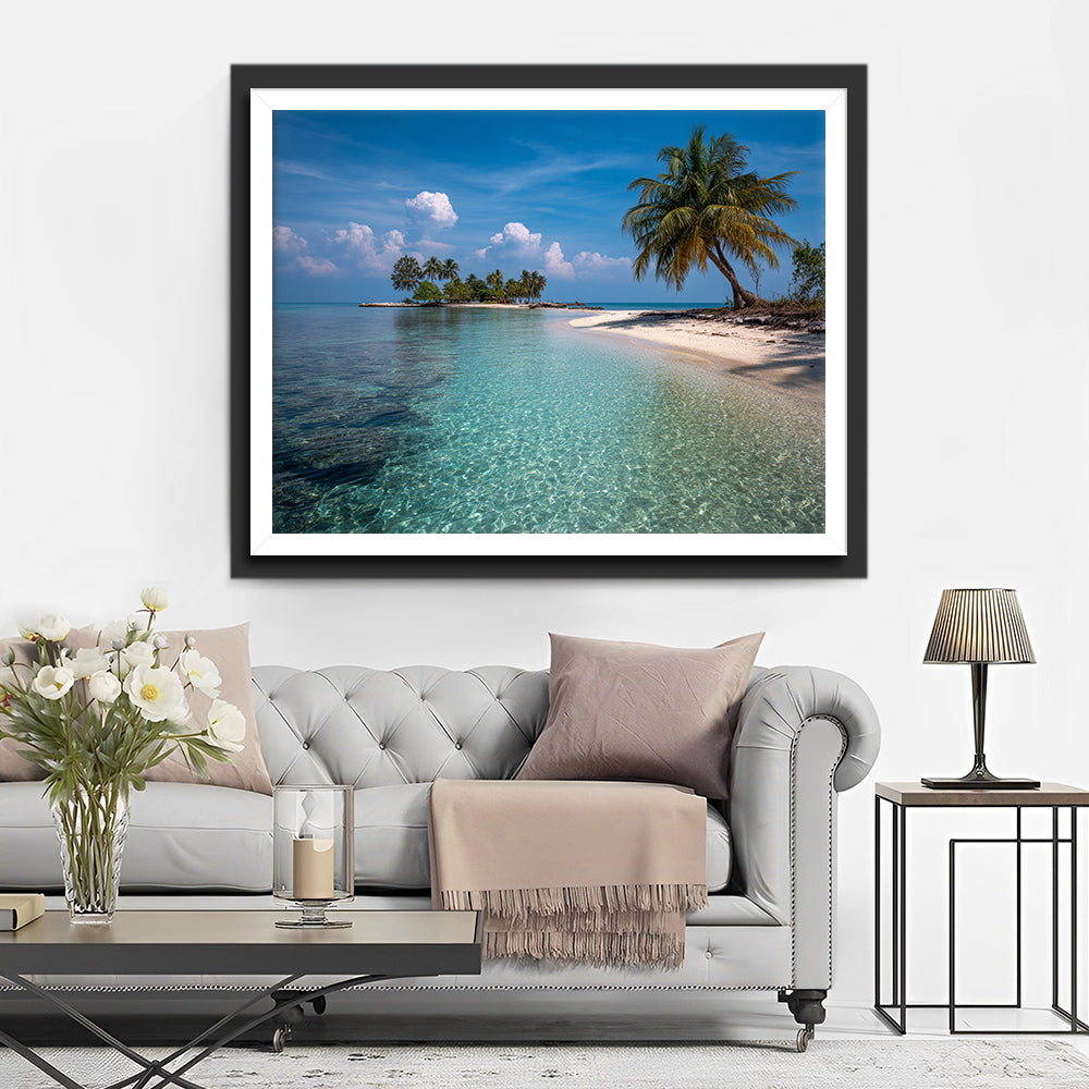 Kristalheldere Tropische Zee Diamond Painting