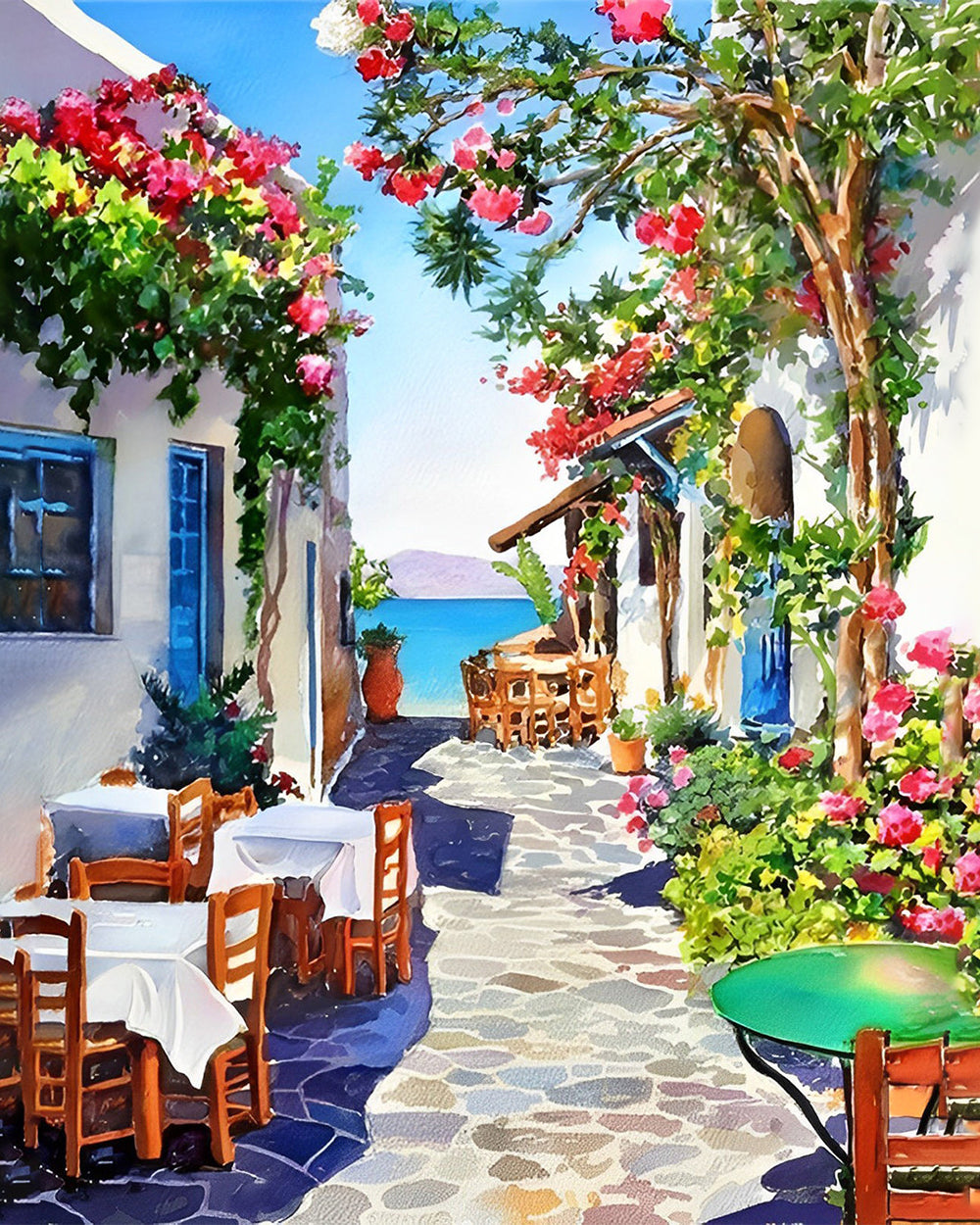 Kuststad Diamond Painting