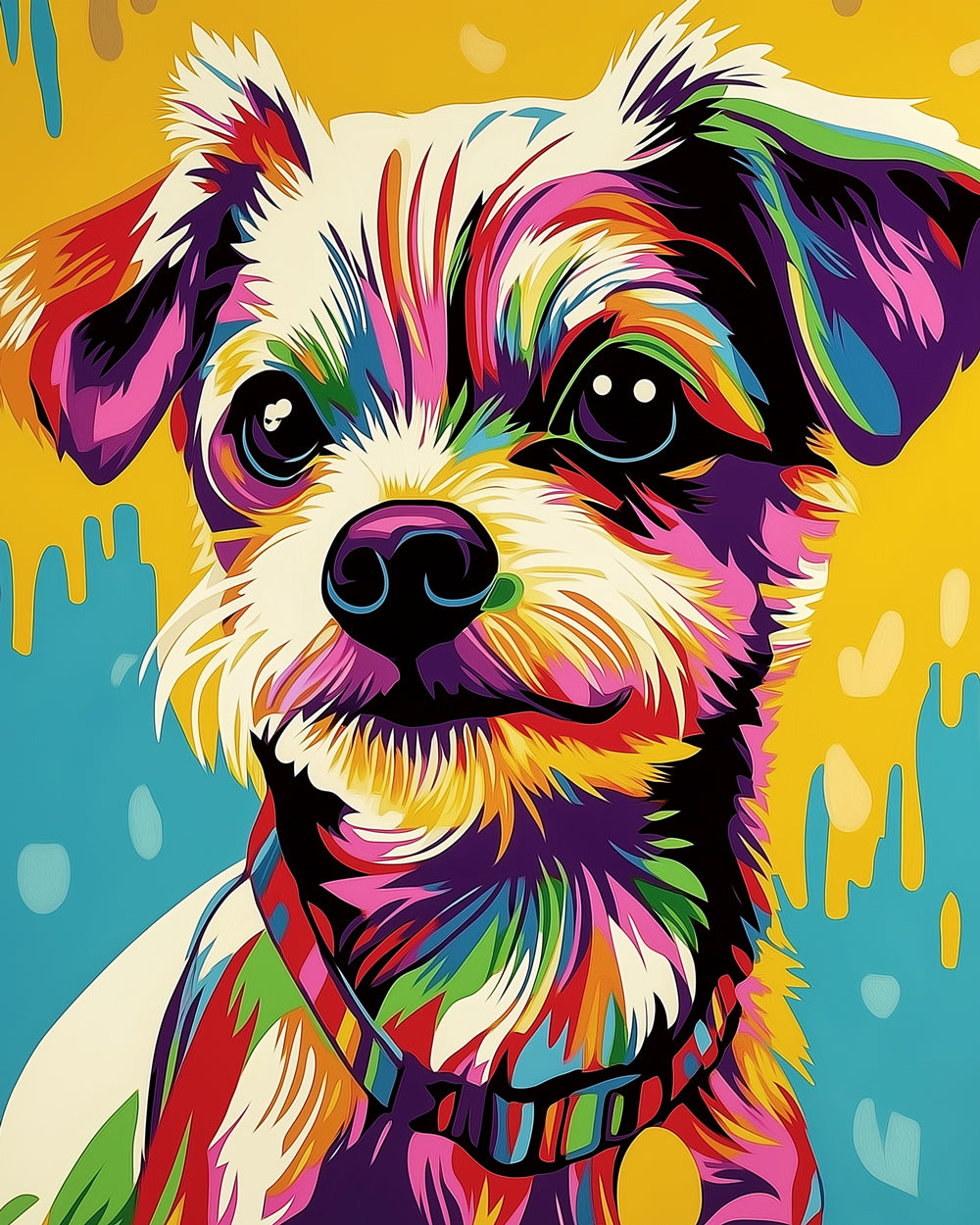 Lachende Schnauzer Diamond Painting