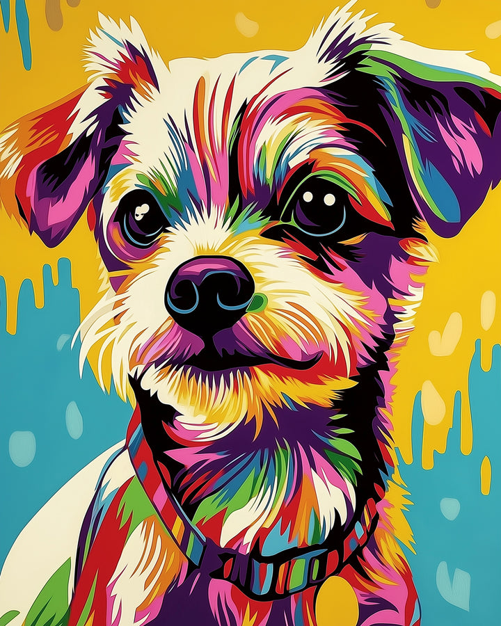 Lachende Schnauzer Diamond Painting