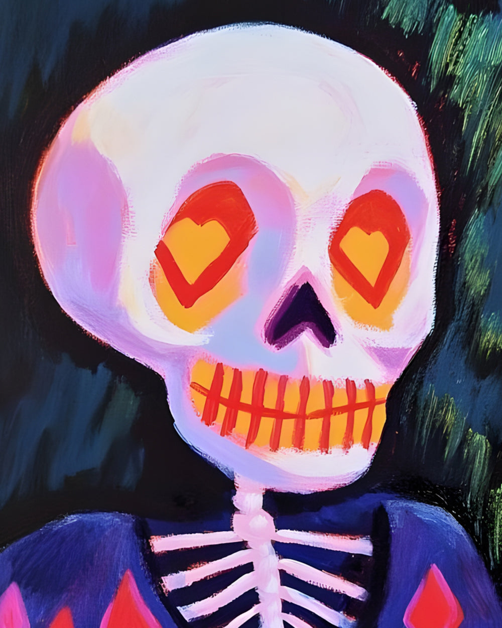 Liefde Brein Schedel Diamond Painting