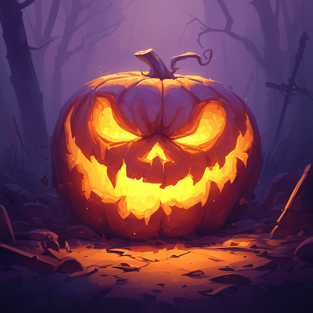 Magische Halloween-pompoen Diamond Painting