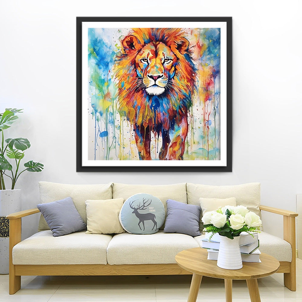 Majestueuze Leeuw Diamond Painting