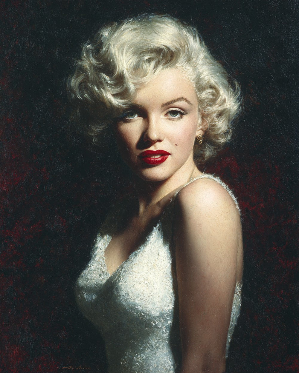 Marilyn Monroe met Rode Lippen Diamond Painting