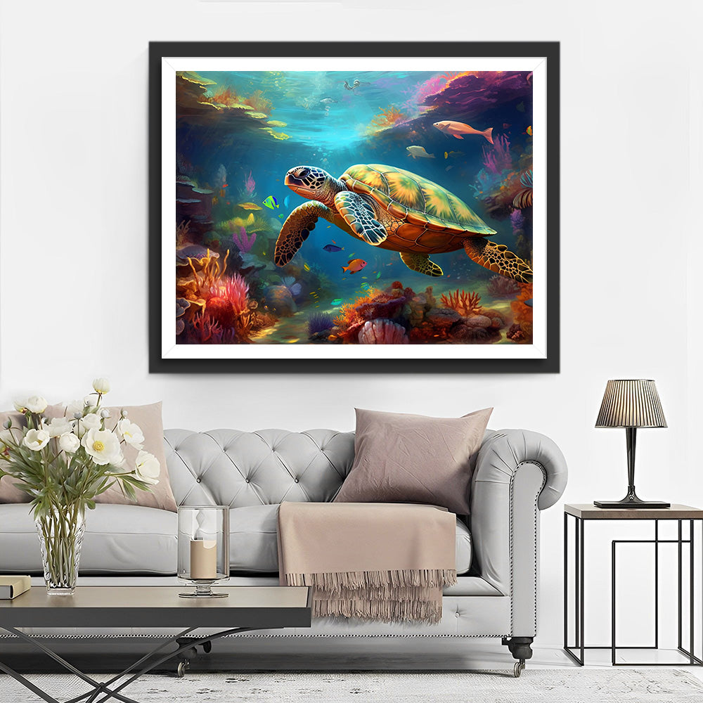 Marine Schildpad Diamond Painting