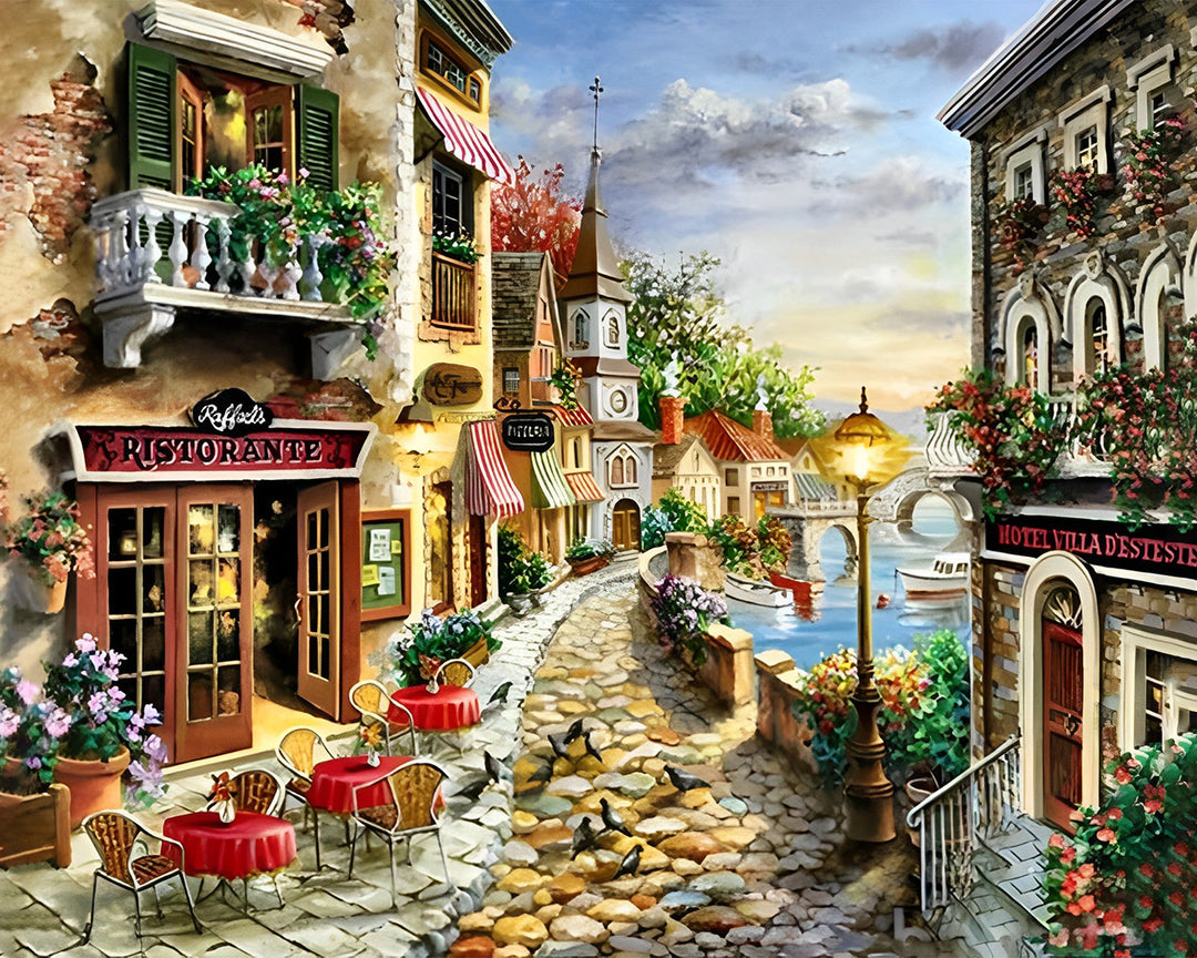 Middag Restaurant Diamond Painting
