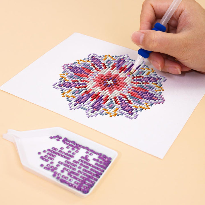 Mindfulness Mandala 12 Stuks – Mini Diamond Painting Set