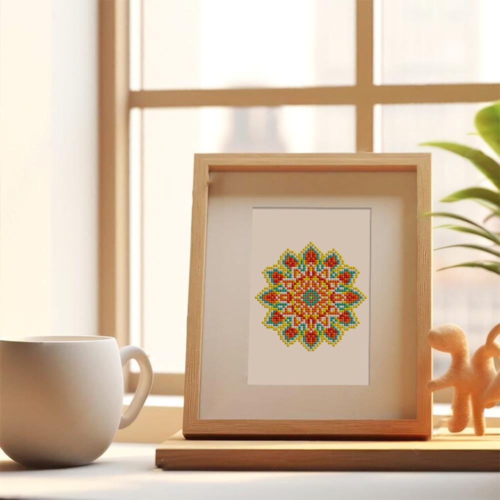 Mindfulness Mandala 12 Stuks – Mini Diamond Painting Set