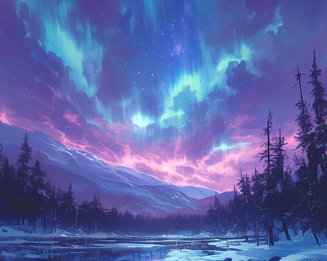 Mooie Aurora Diamond Painting