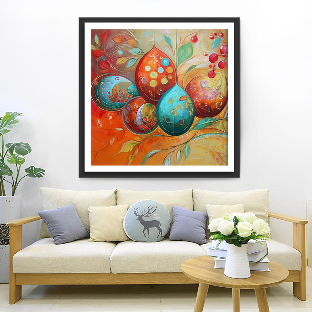 Mooie Kerstdecoratieballen Diamond Painting