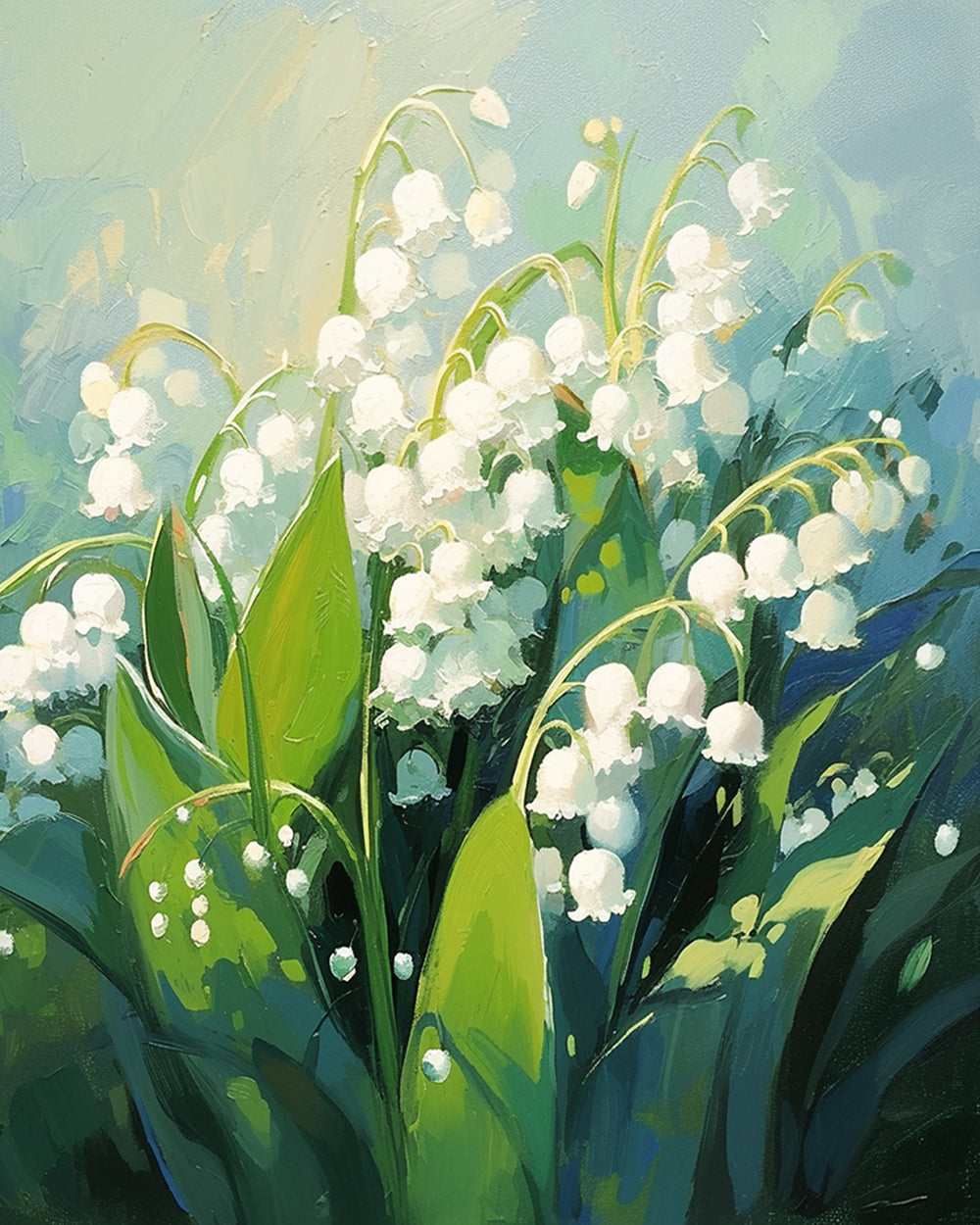 Mooie Lelietjes-van-dalen Diamond Painting