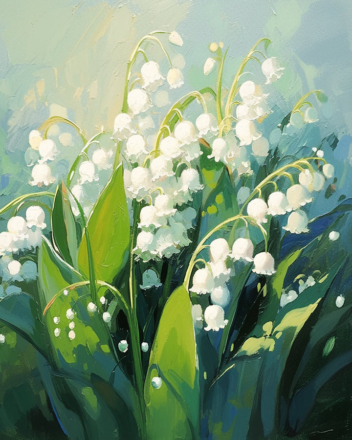 Mooie Lelietjes-van-dalen Diamond Painting