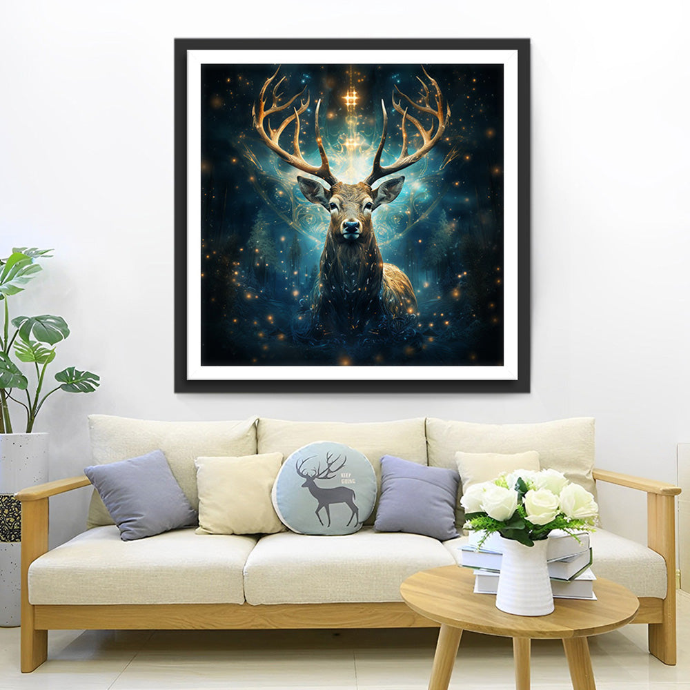 Mysterieuze Hert Totem Diamond Painting