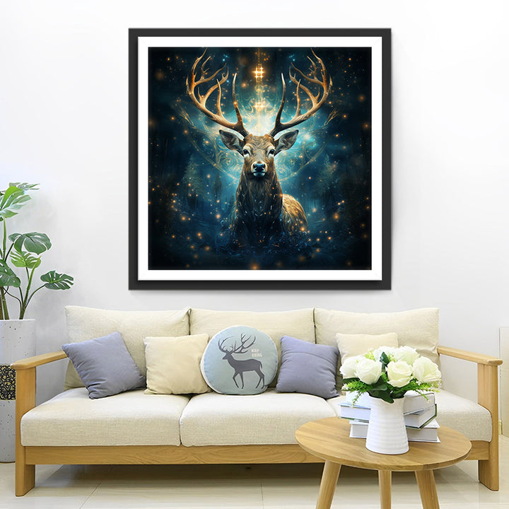 Mysterieuze Hert Totem Diamond Painting