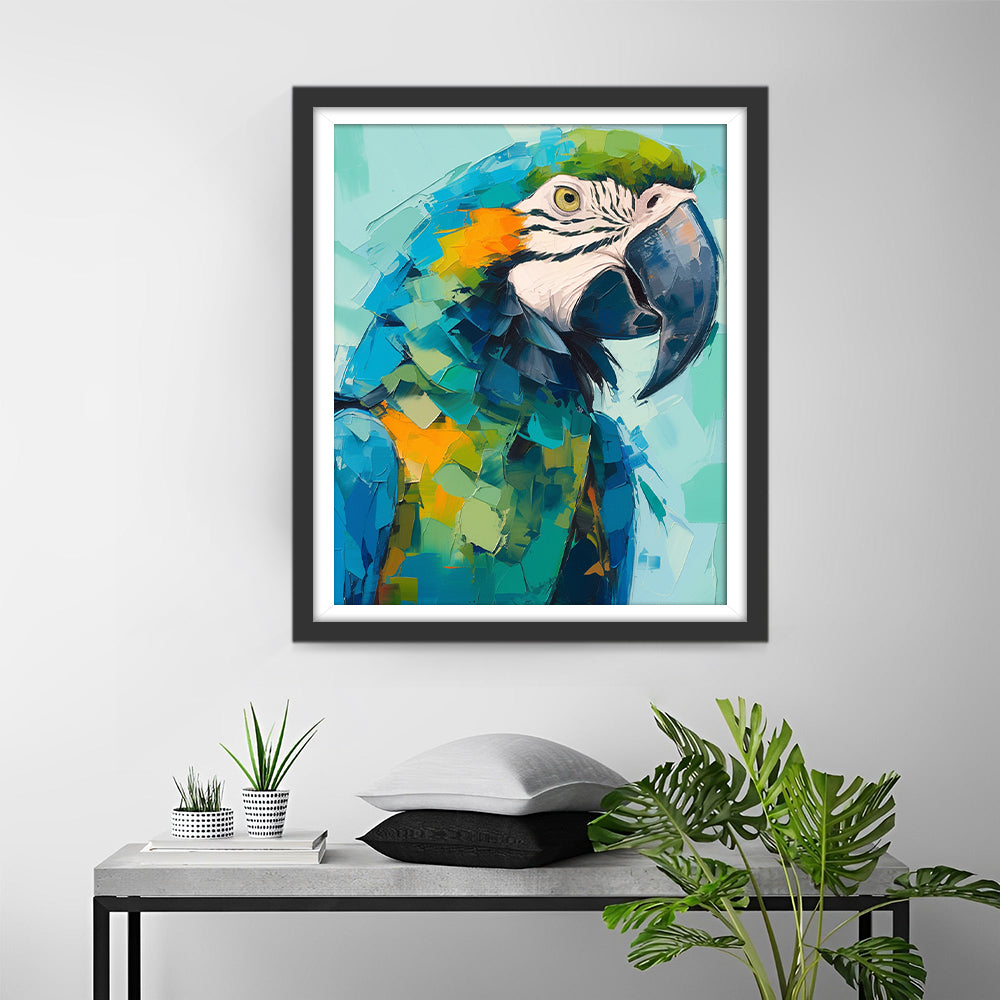 Olieverfstijl Pagina van de Papegaai Diamond Painting