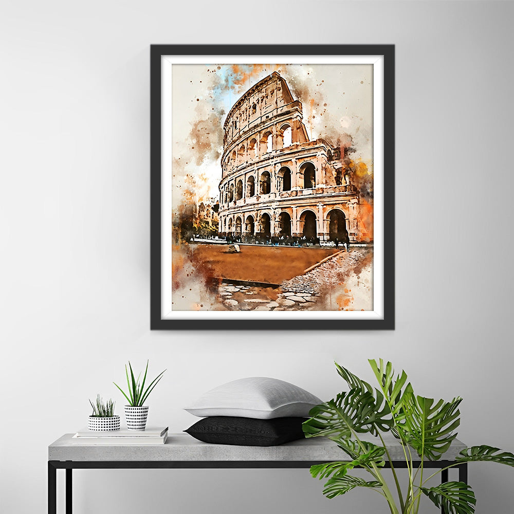 Oud Romeins Colosseum Diamond Painting