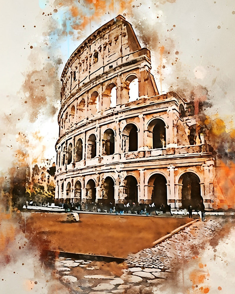 Oud Romeins Colosseum Diamond Painting