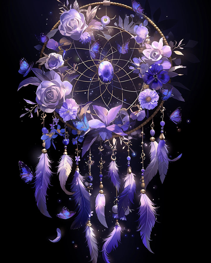 Paarse Dromenvanger Diamond Painting