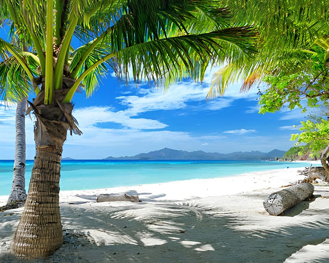 Palmbomen op het Strand Diamond Painting
