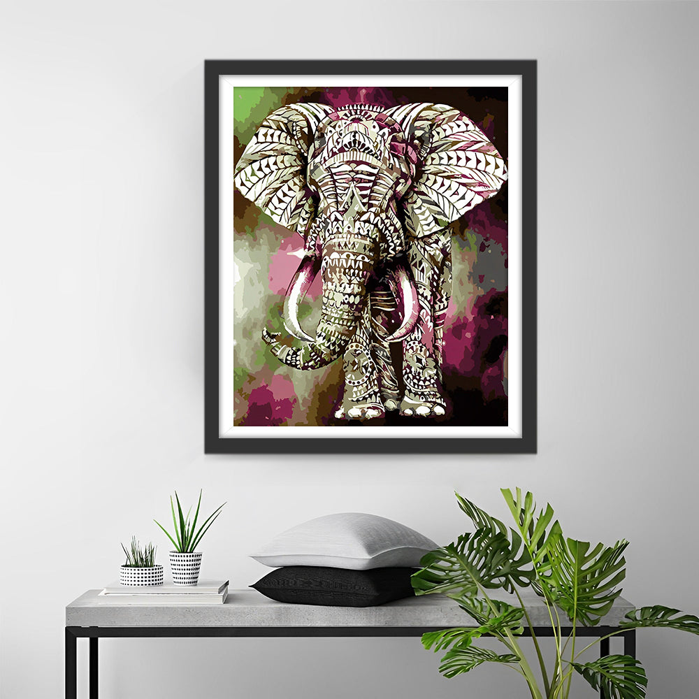 Patroon Olifant Diamond Painting